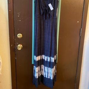 Tie dye maxi dress